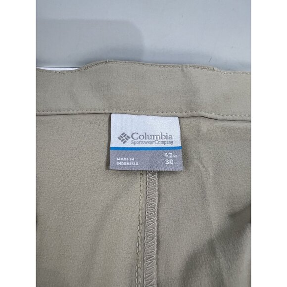Columbia Men's PFG Terminal Tackle Fishing Pants - Fossil 42X30 New UPF150 - Picture 3 of 7